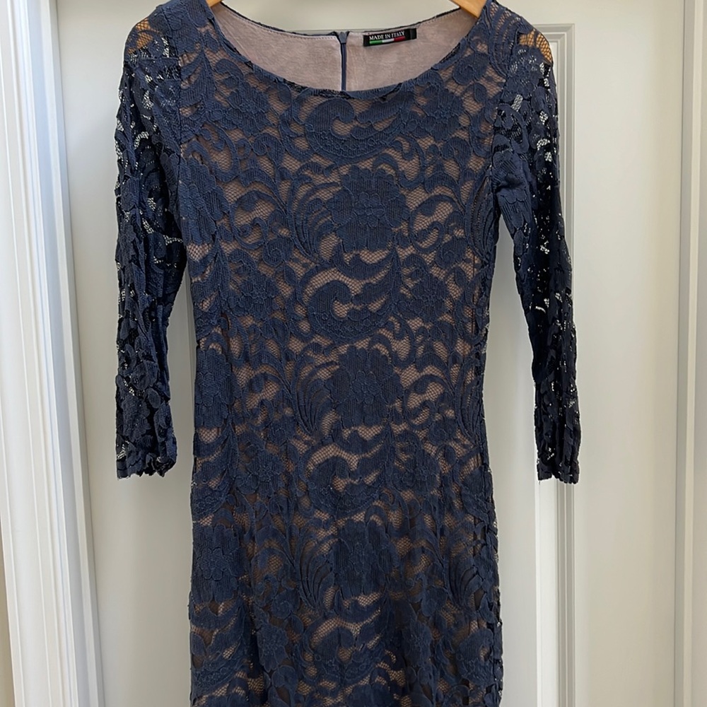 Lace bodice dress - made in Italy - Small
